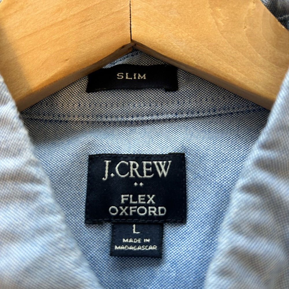 J.Crew Light Blue Flex Oxford Shirt
